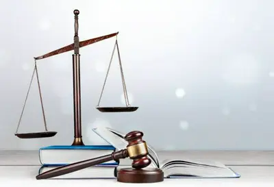 Uma imagem representando os pilares fundamentais do sistema jurídico, como uma balança de justiça, uma coluna de leis e um símbolo de igualdade.